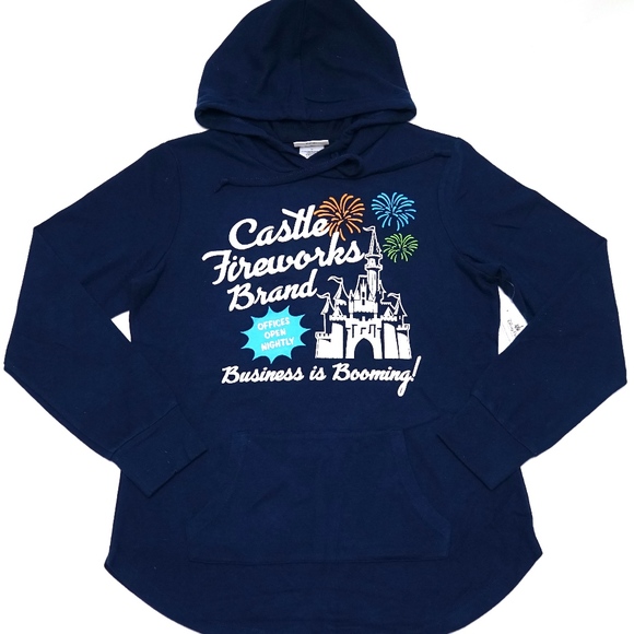 Disney Castle Fireworks Brand Booming Hoodie - Picture 1 of 1